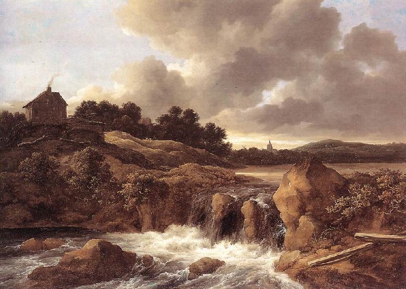 Jacob van Ruisdael Landscape with Waterfall France oil painting art